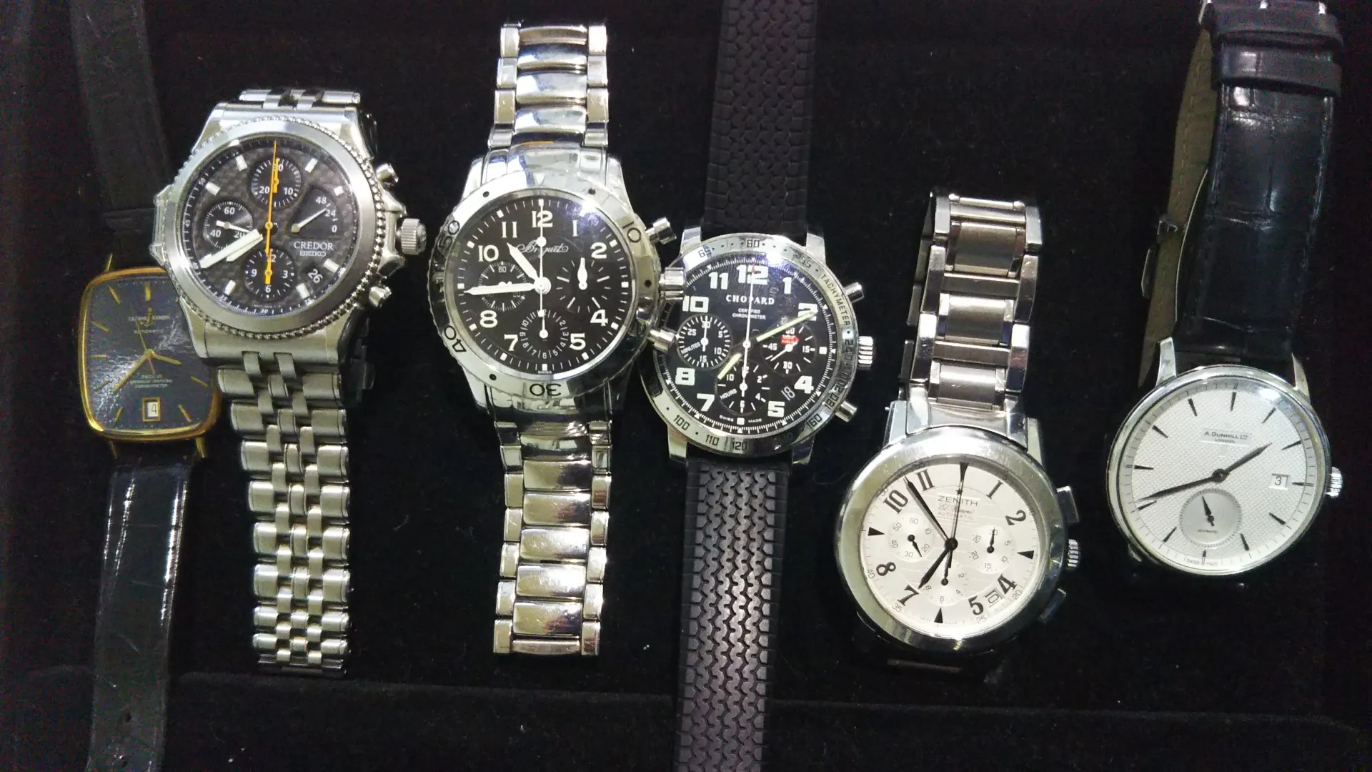 ブレゲ・ショパール・ゼニス・ダンヒル・セイコー・ユンハンスなどのブランド時計をお買取りさせて頂きました。