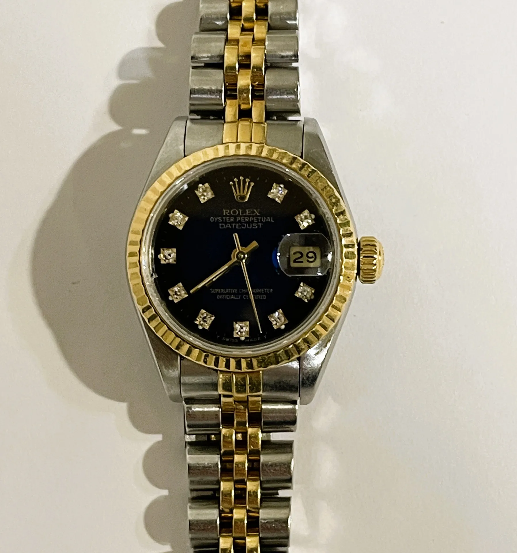 ROLEXのレディース時計の中で定番人気の69173Gをお買取りさせて頂きました。